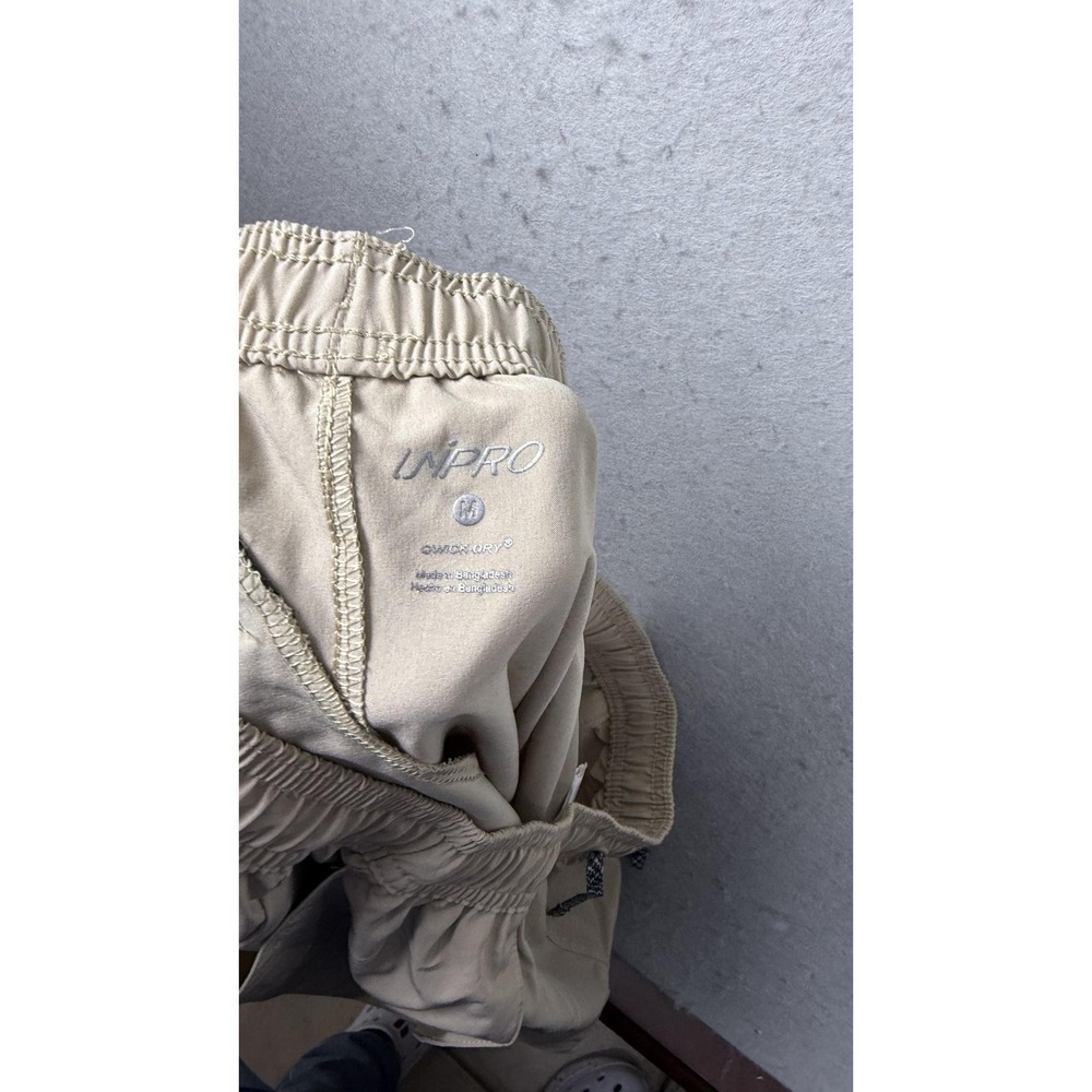 UNPRO Shorts Mens Medium Khaki Hiking Elastic Waist Drawstring Pockets Trail‎ - Picture 7 of 9